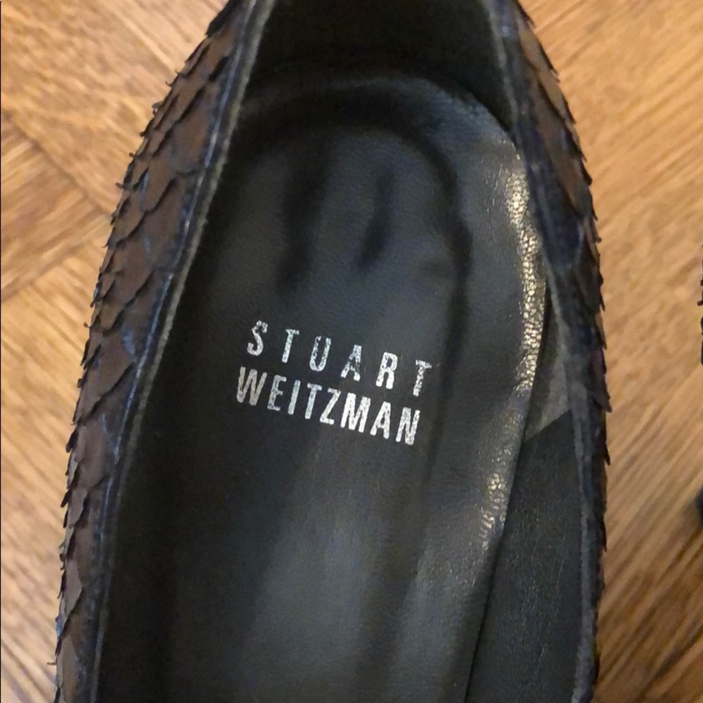 Stuart Weitzman Python Open Toe Heels - image 6